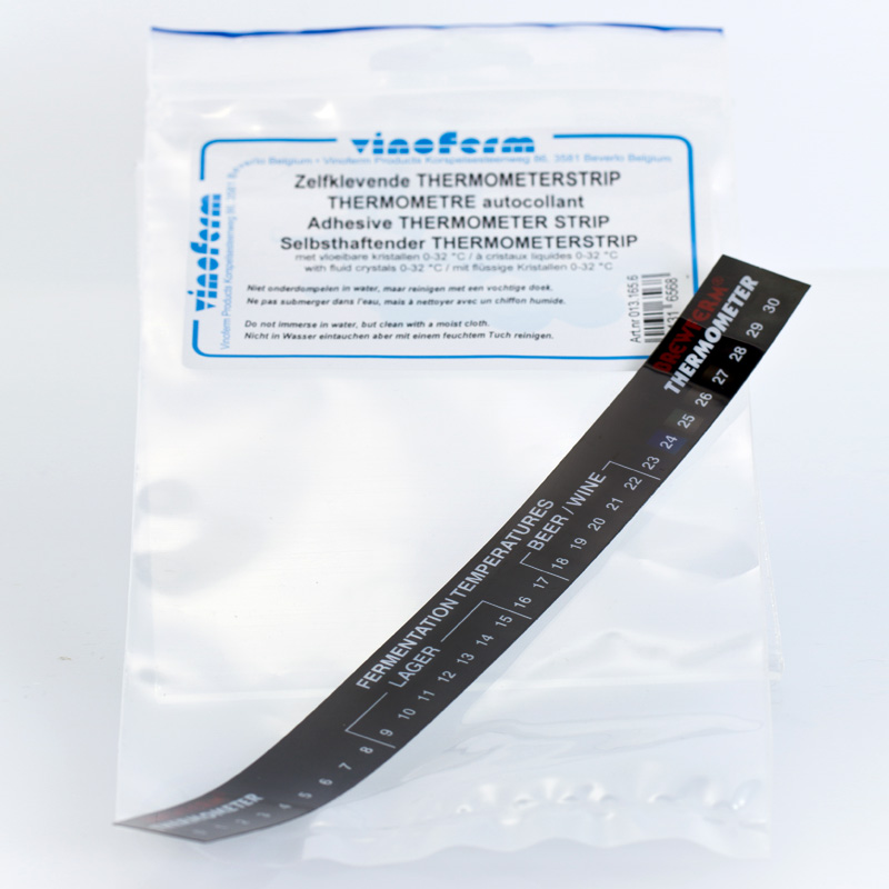 Flüssigkristallthermometer, selbstklebend
