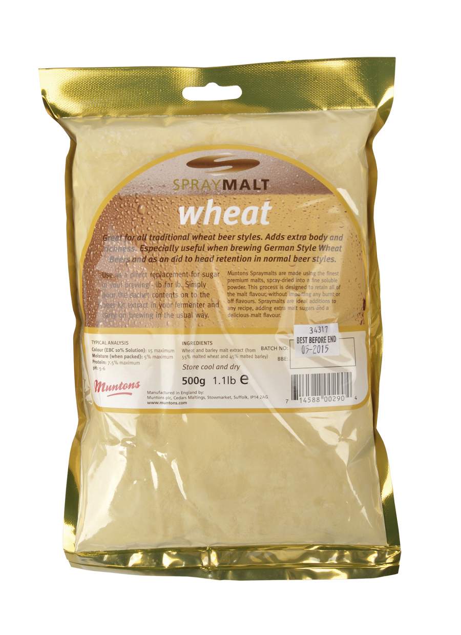 Malzextrakt Pulver Muntons Weizen 500 g (12 EBC)  Trockenmalz