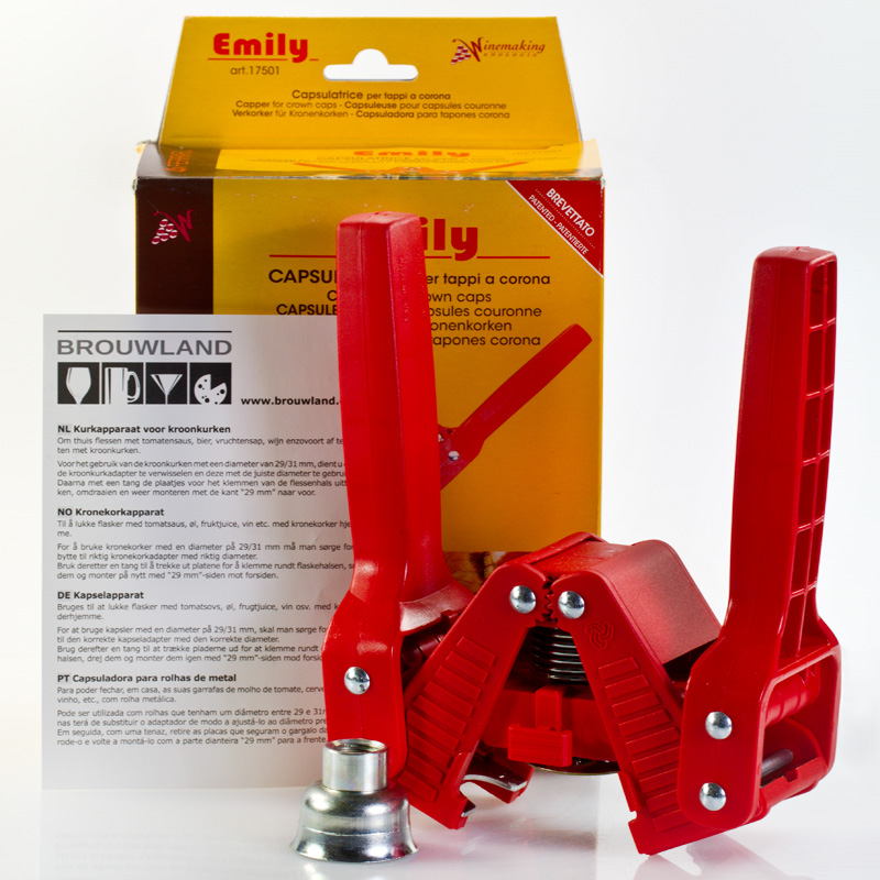 Kronenverkorker zum Verschließen von Flaschen mit Kronkorken