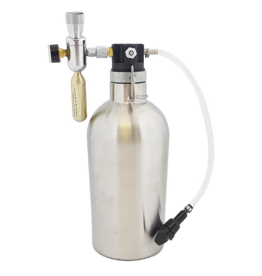 Komplettset 2 l Growler MK2 Edelstahl, vakuumisoliert