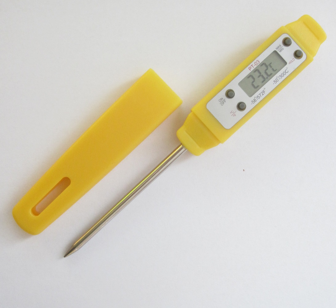 Digitales Einstich-Thermometer -50°C/+300°C (-58°F bis + 572°F) wasserdicht