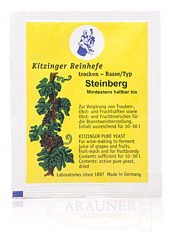 TROCKENHEFE / Weinhefe 5 g "Steinberg" trocken