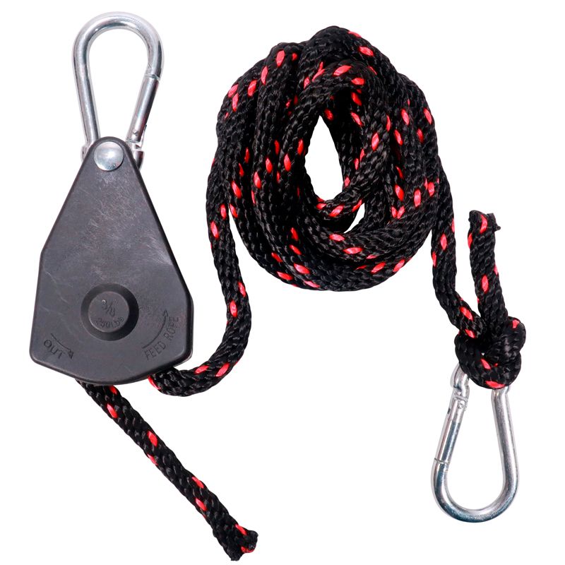 Flaschenzug mit Aufhängung, Seilzug, Hebevorrichtung