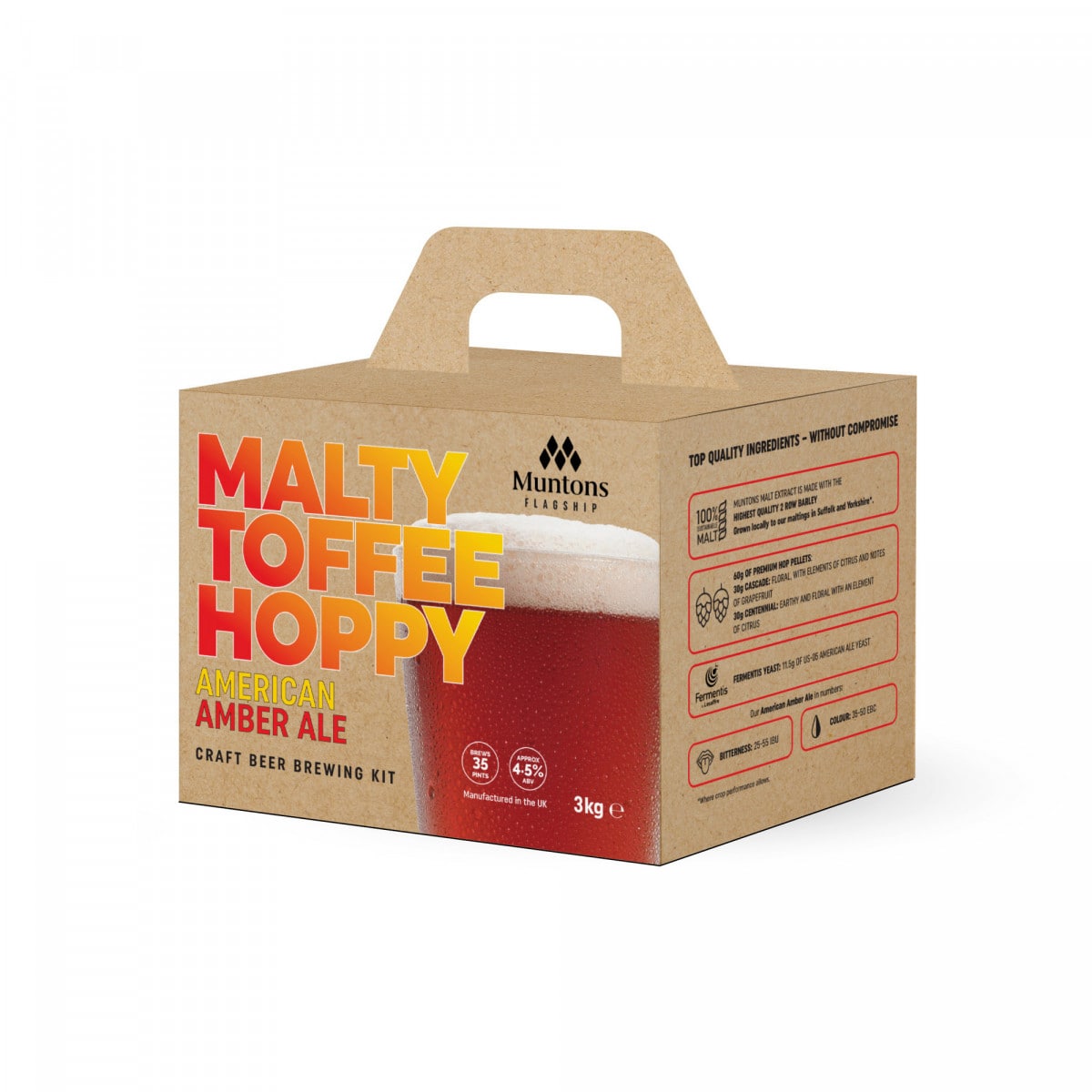 gehopftes flüssiges Malzextrakt Sorte Amber Ale