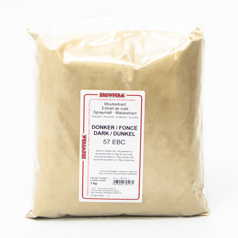 1kg Trockenmalz dunkel zum Nachwürzen von dunklen Biersorten