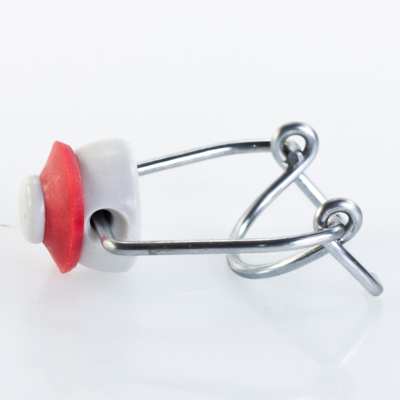 Weiße Flaschenverschlüsse aus Kunststoff, Bügelverschlüsse mit Dichtring zum Verschließen von Bügelflaschen