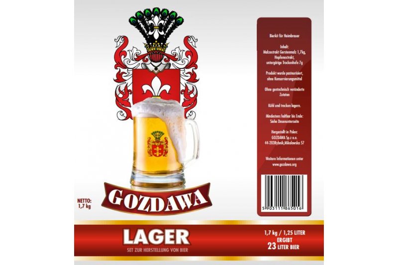 gehopftes flüssiges Malzextrakt Sorte Lager