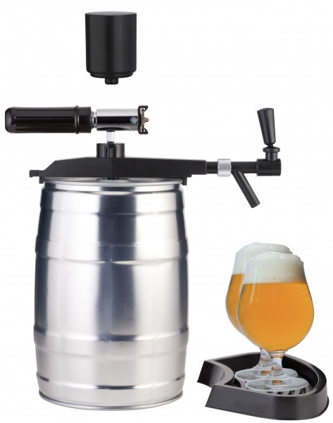 Bier Zapfgerät für 5 Liter Partyfass "Profi Tap" - Zapfananlage CO2 Automatic und Handpumpe