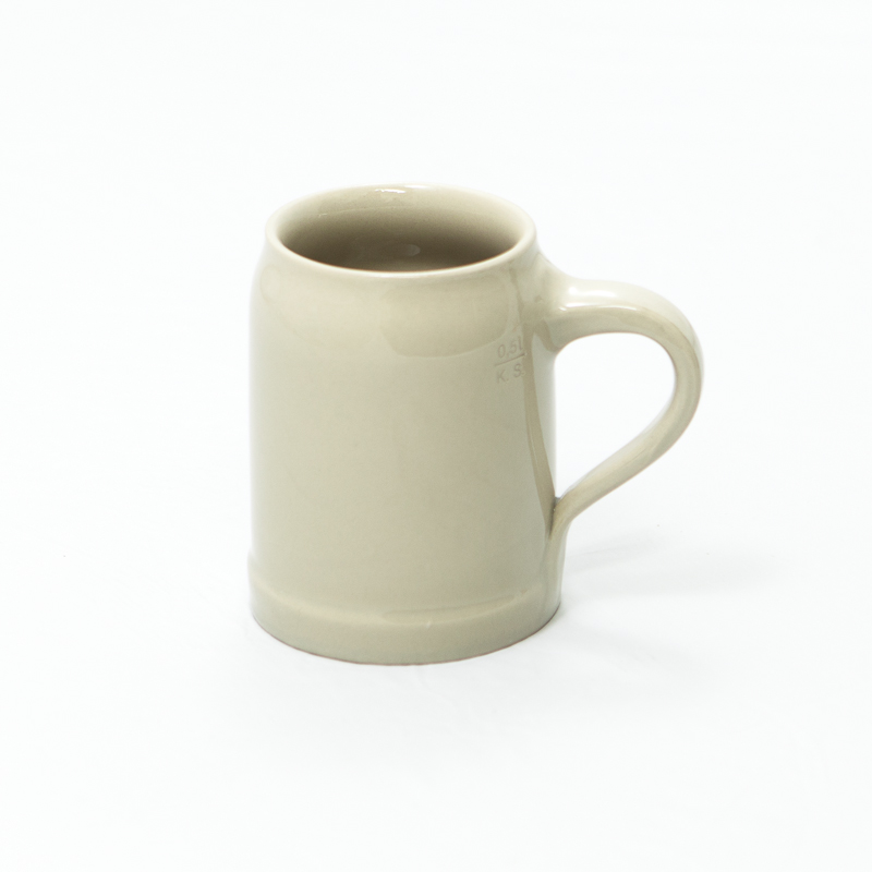 0,5 Liter Keramik Bierkrug bayerisch glatt