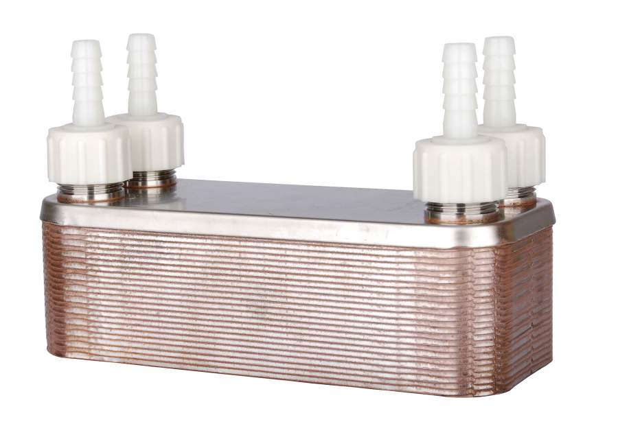 Plattenwürzekühler NIRO, 24 Platten