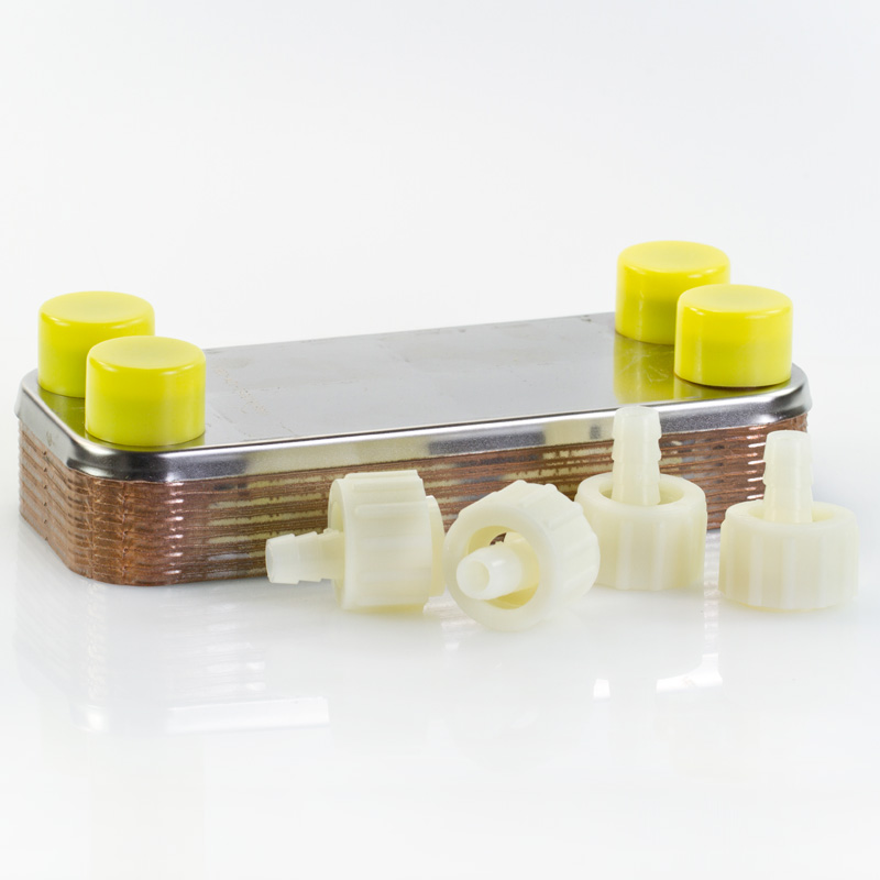 Plattenwürzekühler NIRO, 12 Platten