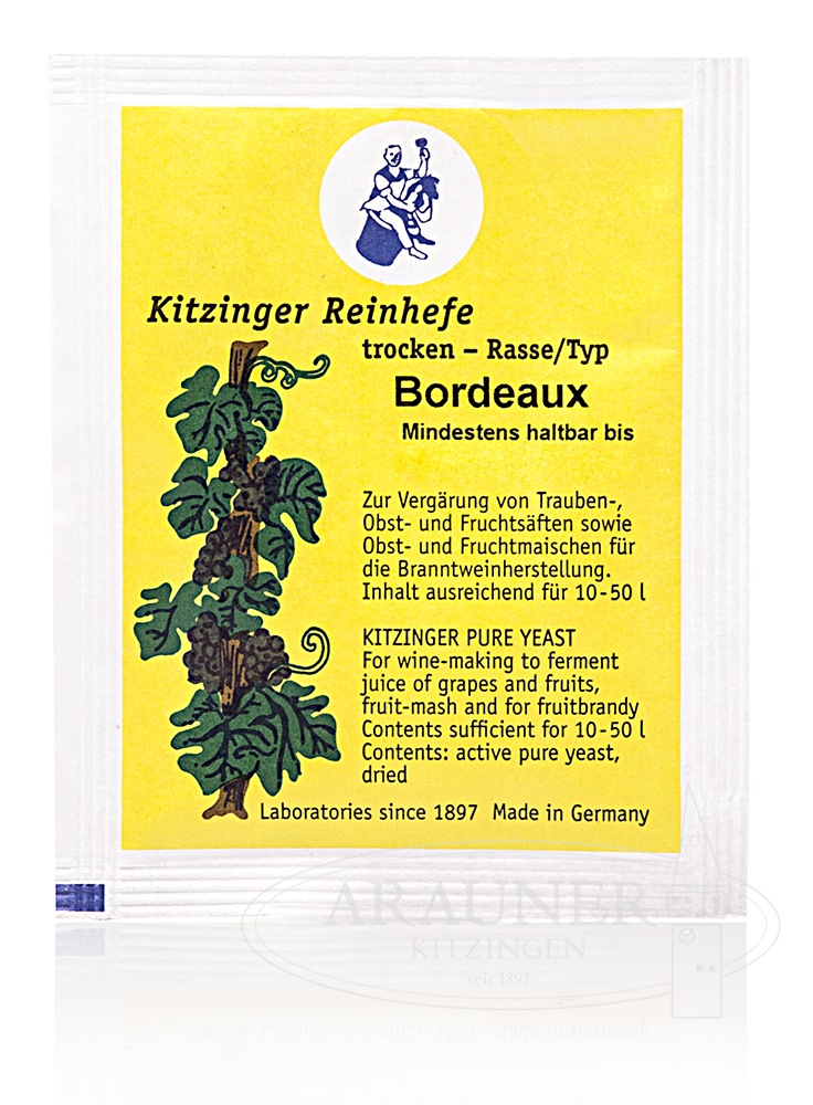 TROCKENHEFE / Weinhefe 5 g "BORDEAUX" trocken