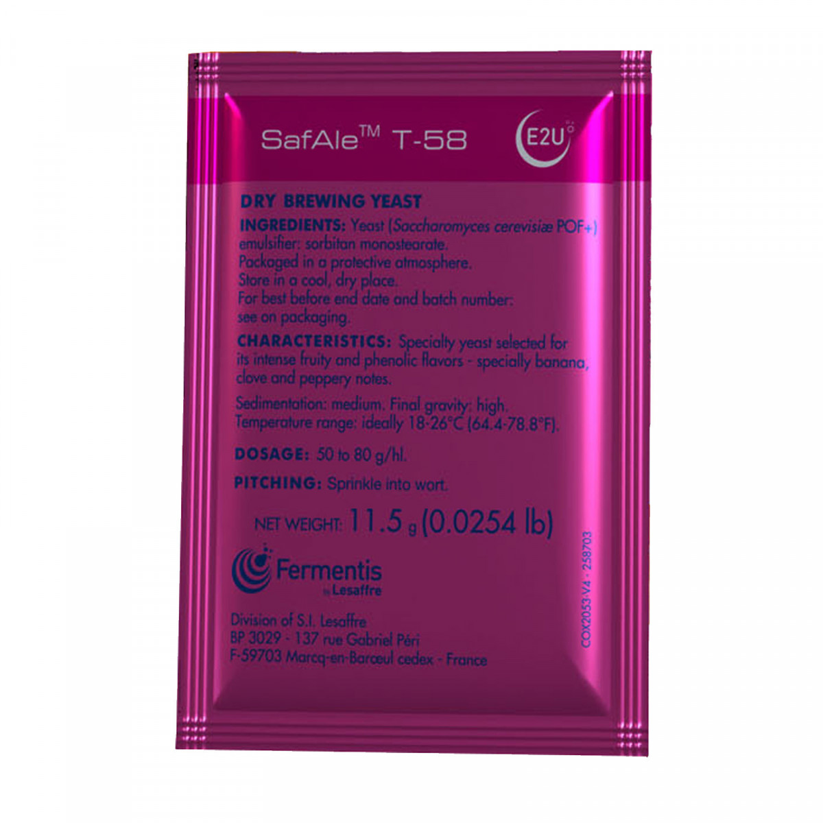 Fermentis Safbrew T-58 11,5g obergärige Hefe