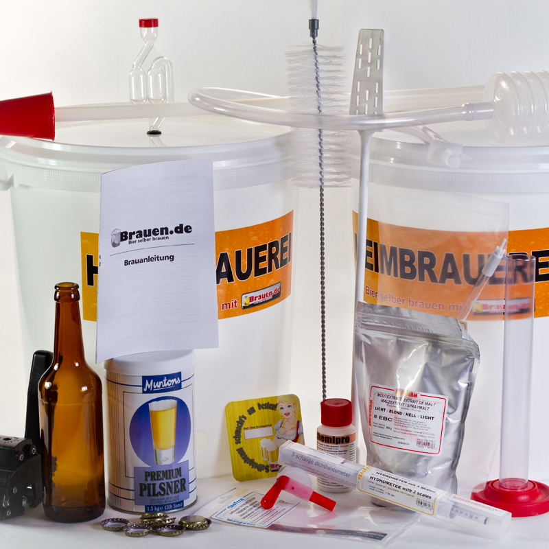 Komplett Ausstattung für Bierkit Brauer