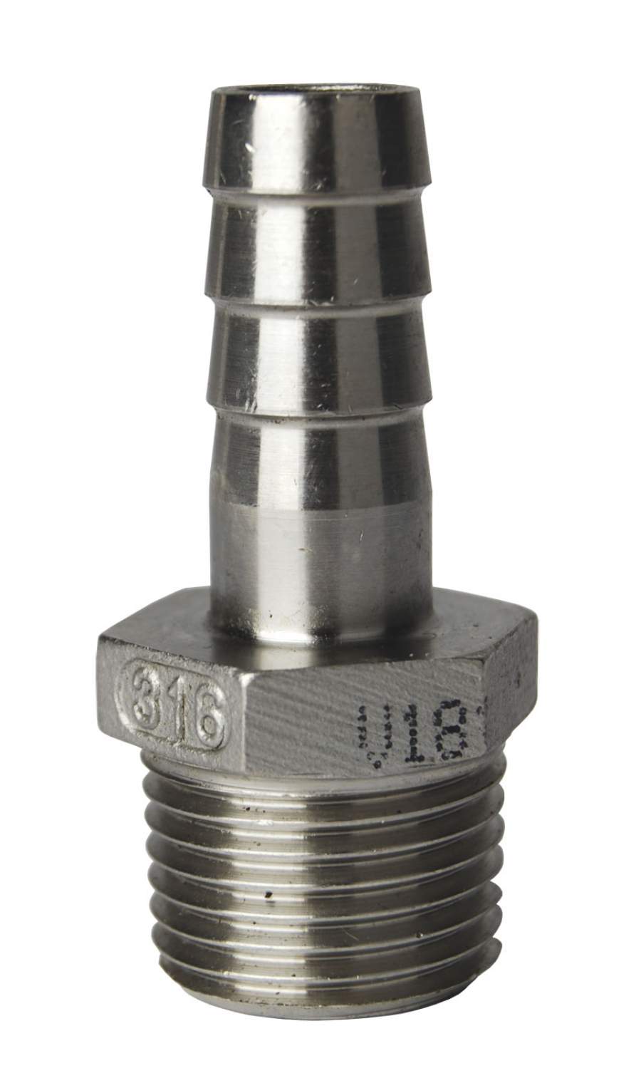 Schlauchtülle NIROSTA 1/2" aussengew. / 13mm