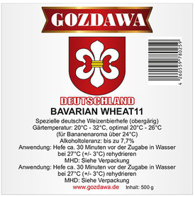 Gozdawa Bierhefe Bavarian Wheat 11 (BW11)  500g