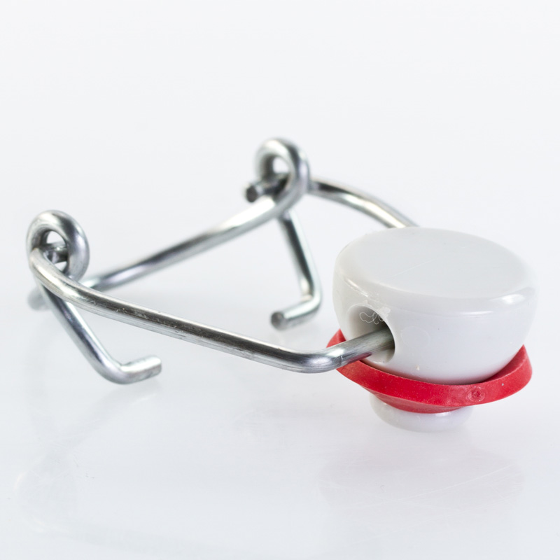 Weiße Flaschenverschlüsse aus Porzellan, Bügelverschlüsse mit Dichtring zum Verschließen von Bügelflaschen