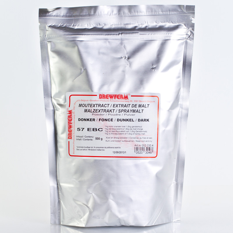 500g Trockenmalz dunkel zum Nachwürzen von dunklen Biersorten