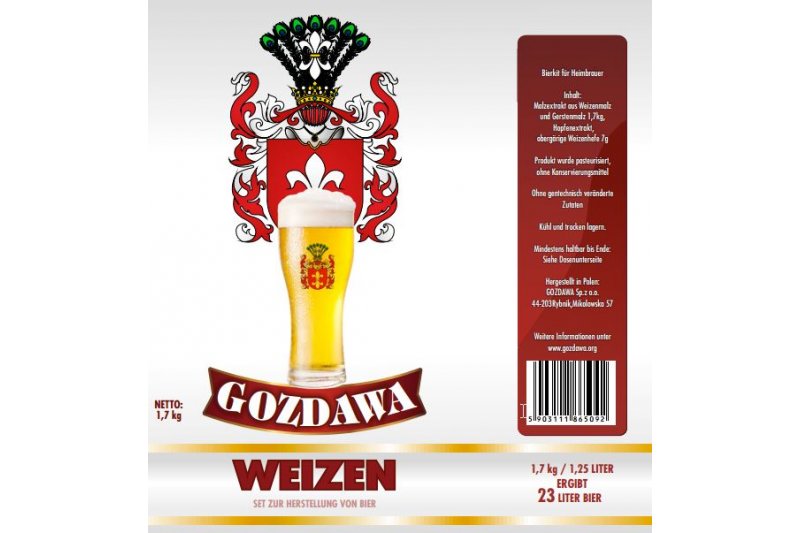 gehopftes flüssiges Malzextrakt Sorte Weizenbier