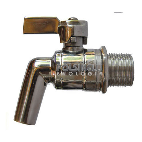 Edelstahl Auslaufhahn für Edelstahlkannen 30, 50 und 75 Liter 1/2"