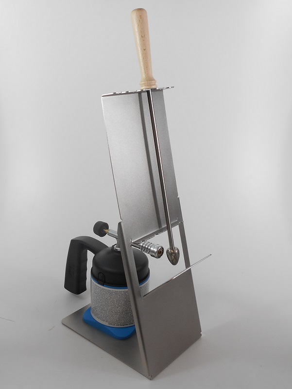 Komplettset Bierstachel "Beerspike" + Standhalterung + Gas-Lötbrenner