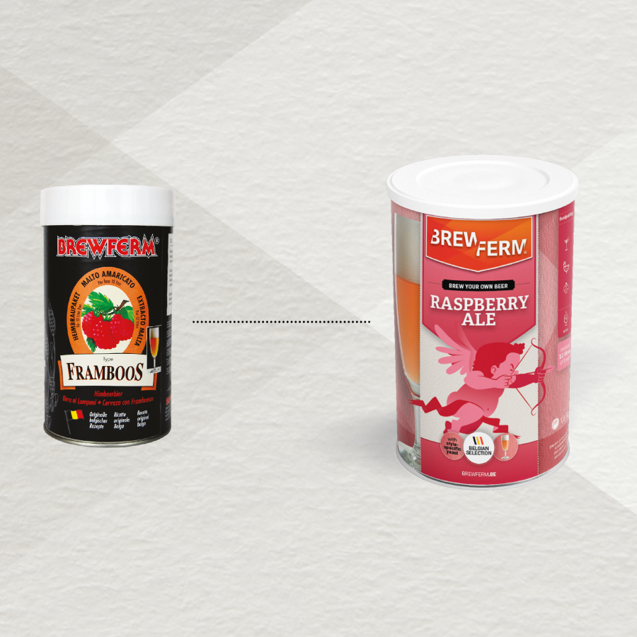 gehopftes flüssiges Malzextrakt Sorte Raspberry Ale